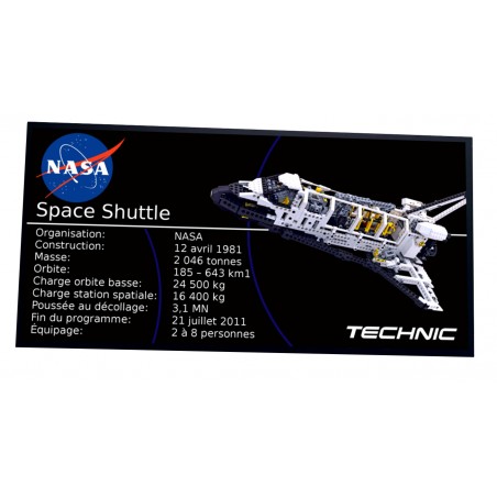 Plaque type UCS  Space Shuttle réf 8480