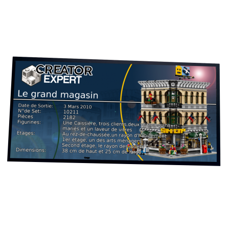 Plaque type UCS  Le grand magasin réf 10211