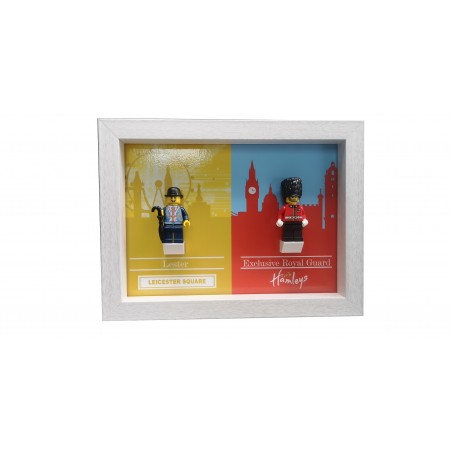 Cadre Londres Exclusif- Blanc dim 18x13cm- 2 Briques blanches (Minifigurines non fournies)