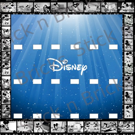 Fond de cadre Série Disney Cinéma 25x25 cm 18 emplacements