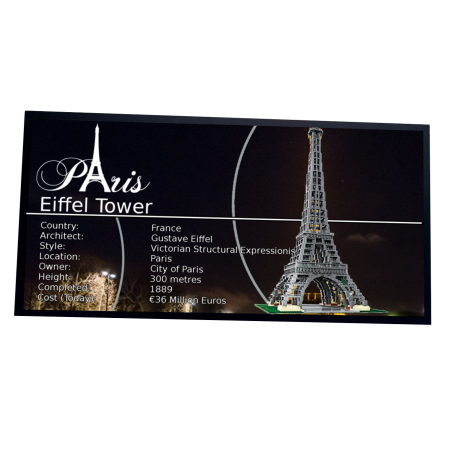 Plaque type UCS  La Tour Eiffel réf 10181