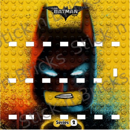 Fond de cadre Série 2 Batman Tag Jaune 25x25 cm 20 emplacements+Dauphin