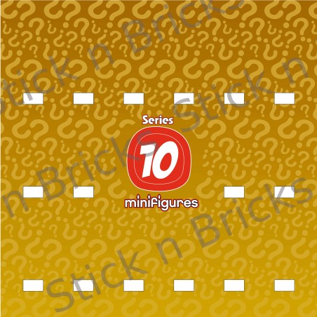 Fond de cadre Série 10 25x25 cm 16 emplacements