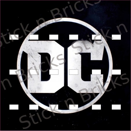 Fond de cadre Série DC Logo 25x25 cm 18 emplacements