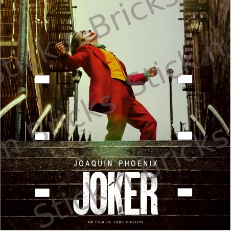Fond de cadre The Joker 25x25 cm 6 emplacements