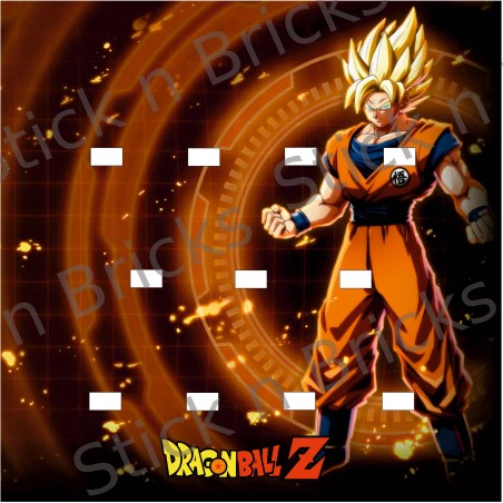 Fond de cadre DragonBall Z 25x25 cm 11 emplacements