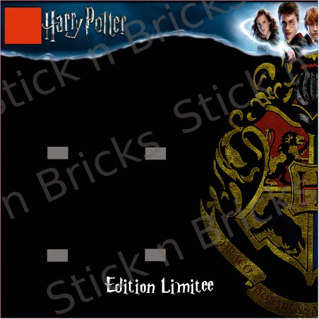 Fond de cadre Harry Potter Edition Limitée 25x25 cm 4 emplacements