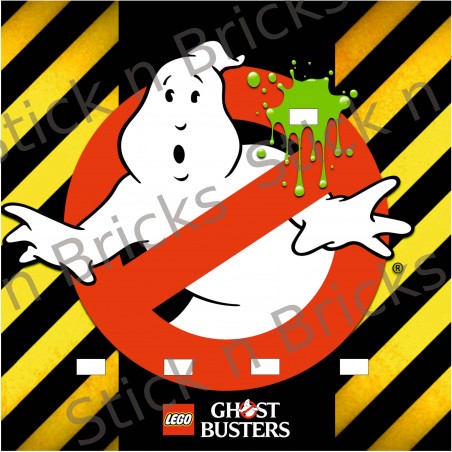 Fond de cadre Ghosbuster 25x25 cm 5 emplacements