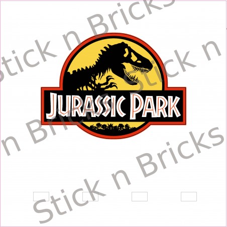 Fond de cadre Jurassic Park 25x25 cm 4 emplacements