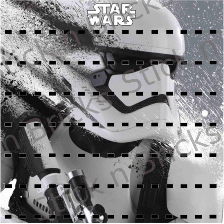 Fond de cadre Star Wars Storm Trooper 50X50 cm 105 emplacements