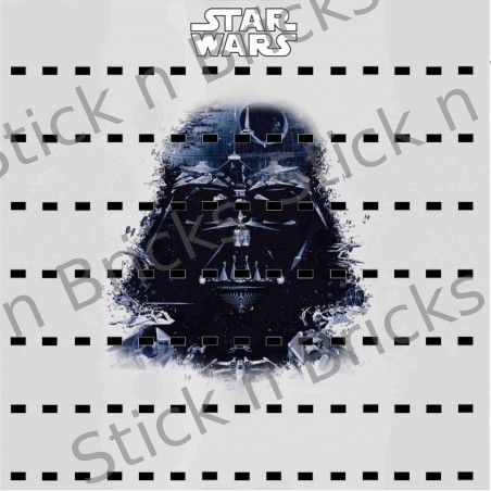Fond de cadre Star Wars Dark Vador Style 50X50 cm 105 emplacements