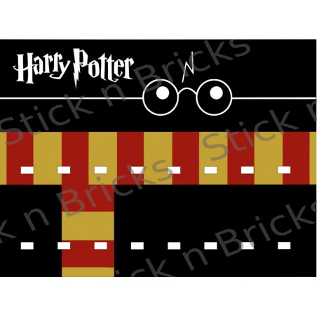 Fond de cadre Harry Potter L'Echarpe d'Harry Potter  30x40 cm 16emplacements (Série 2)