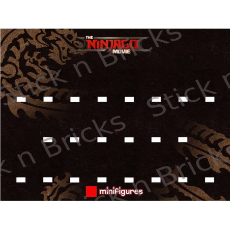 Fond de cadre Série Ninjago Movie Dragon 30x40 cm 20 emplacements