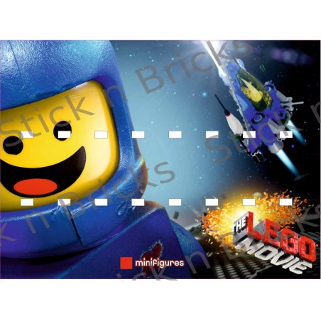 Fond de cadre Série Lego Movie 1 40x30cm 16emplacements