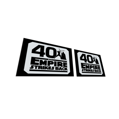 Reproduction stickers Star Wars 40 Ans The Empire Strikes Back x2