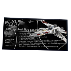 Plaque type UCS X-Wing...