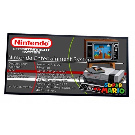 Plaque Type UCS - Nintendo Entertainment System réf  71374