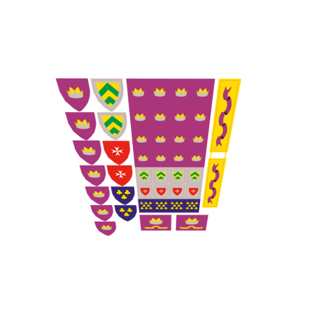 Reproduction Planche de Stickers Set 375 : Lego Castle