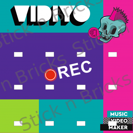 Fond de cadre Série VIDIYO 25x25 cm 12 emplacements