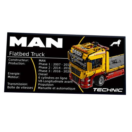 Plaque type UCS  Flatbed Truck réf 8109