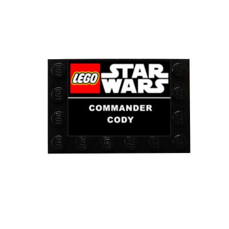 Plaque type UCS BUSTES- COMMANDER CODY