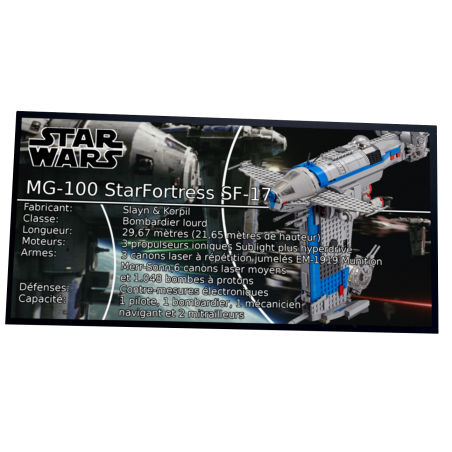 Plaque type UCS  Resistance Bomber 75188