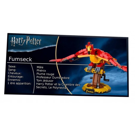 Plaque type UCS  Fumseck, le phénix de Dumbledore  Réf 76394