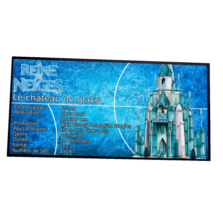 Plaque Type UCS Le Chateau de Glace réf 43197