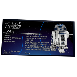 Plaque type UCS R2-D2 réf...