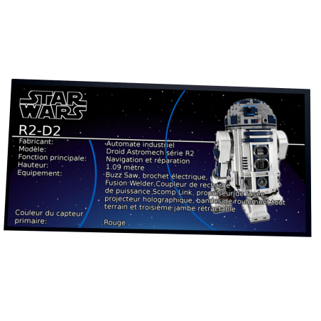 Plaque type UCS R2-D2 réf 10225