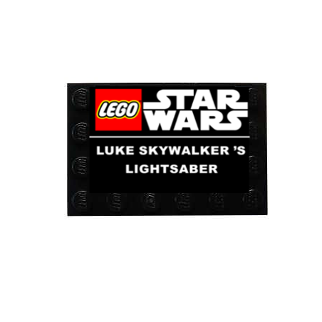 Plaque type UCS Luke Skywalker's Lightsaber 6x4