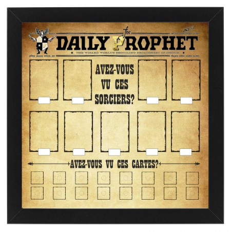 Cadre Harry Potter Spécial Daily Prophet 20 ans Gold- 9 emplacements+16 pour les cartes