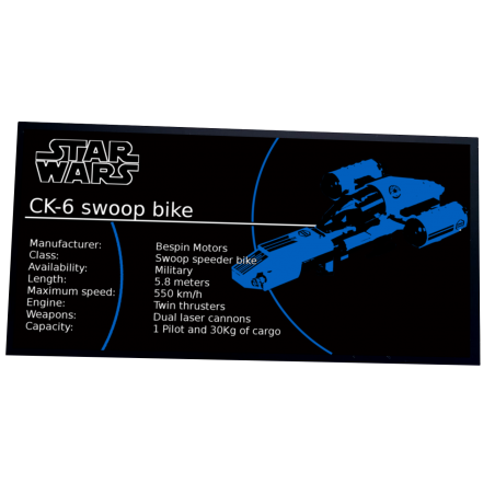 Plaque type UCS Freeco Speeder réf 8085