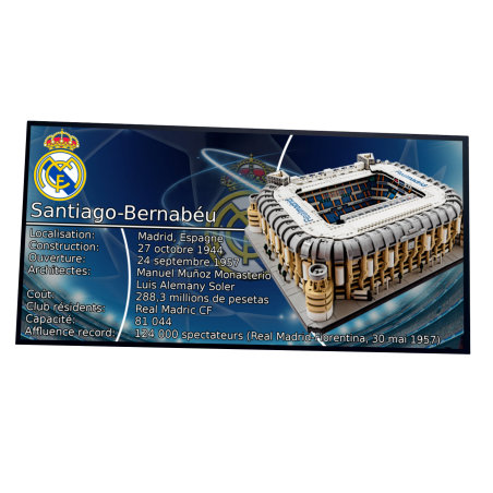 Plaque Type UCS Santiago Bernabeu réf 10299