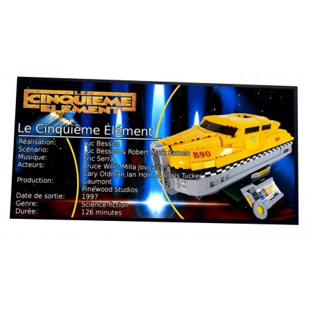 Plaque Type UCS Taxi Le Cinquieme Element-MOC 24874