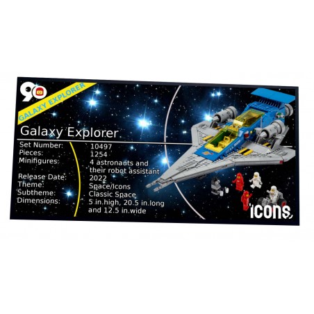 Plaque Type UCS Galaxy Explorer -réf 10497
