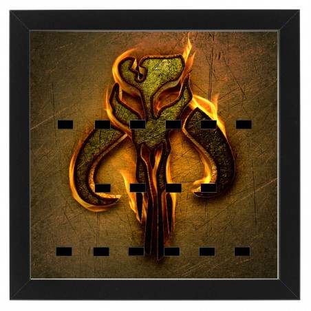 Cadre Theme Mandalorian 16 Emplacements- 25x25cm