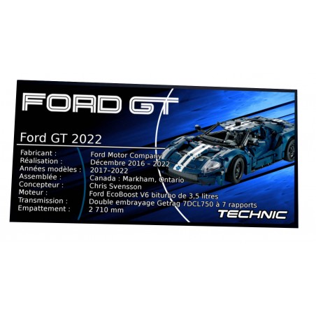 Type UCS Ford GT 2022 - réf 42154