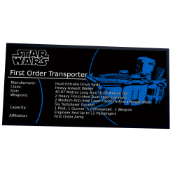 Plaque type UCS First Order...