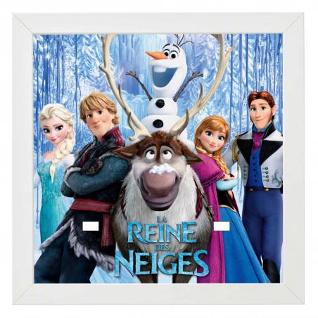 Cadre Serie Reine des Neiges-2 emplacements-25x25cm