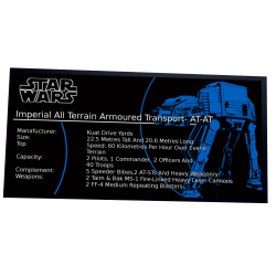 Plaque type UCS AT-AT...