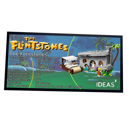 Plaque type UCS The Flintstones réf 21316