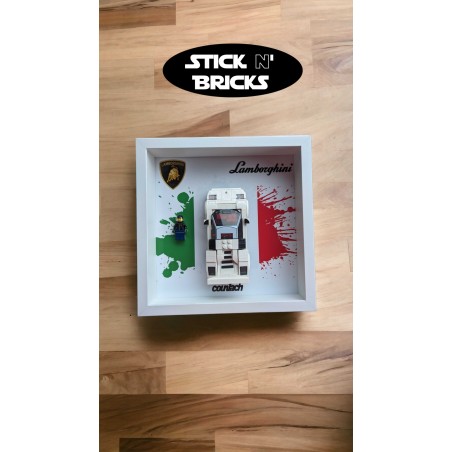 Cadre Exposition Speed Champion 25cmx25xm, pour Lamborghini Countach réf: 76908
