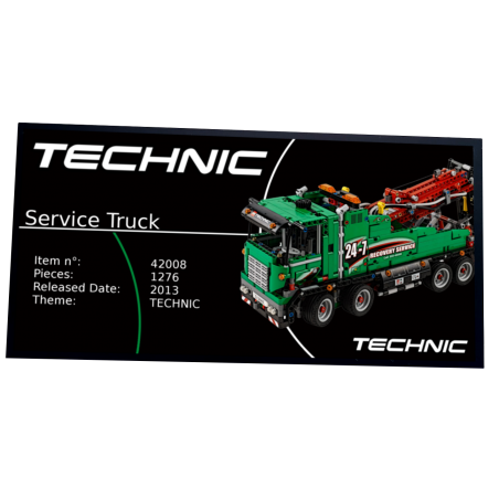 Plaque type UCS Service Truck réf 42008