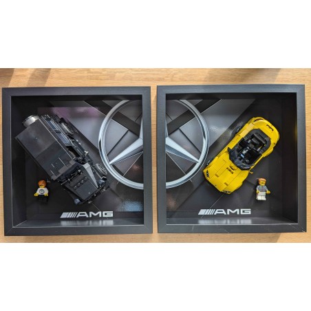 DUO Cadres Exposition Speed Champion 25cmx25xm, pour Mercedes-AMG G 63 et Mercedes-AMG SL 63 réf: 76924