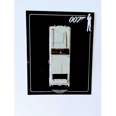 Tableau Design Aluminum Dibon 40cm x50cm pour Aston Martin DB5 réf 10262