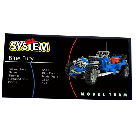 Plaque type UCS  Blue Fury réf 5541
