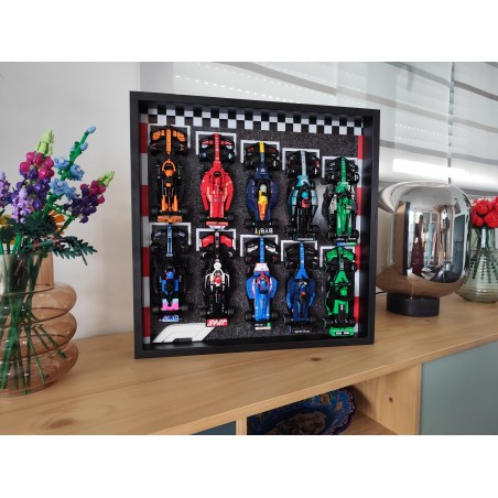 Cadre Exposition Speed Champion F1 collection logo 3D 50X50cm