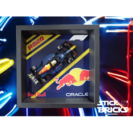 Cadre 25x25cm pour F1 Oracle Red Bull Racing RB20 réf 77242
