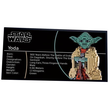 Plaque type UCS Yoda réf 7194